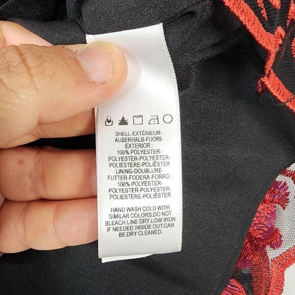 Dress The Population Size Medium Emma Embroidered Body-Con Midi Dress - Picture 9 of 11